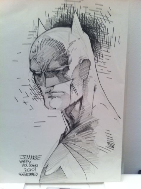 478x640 Jim Lee, Art Authenticator - Jim Lee Batman Sketch