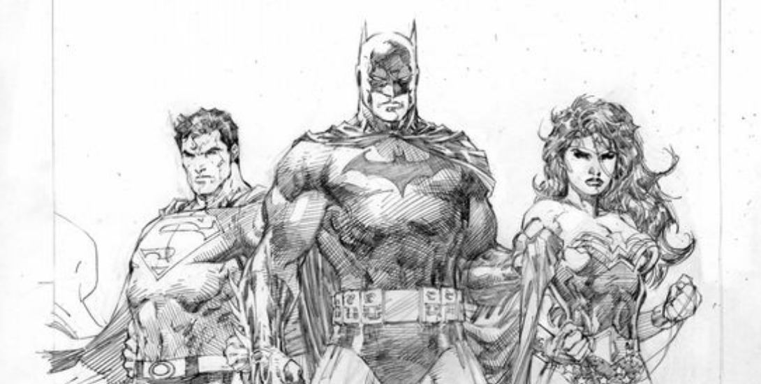 1090x550 Jim Lee Draws Adam West As Batman For Charity Dc Comics News - Jim Lee Batman Sketch