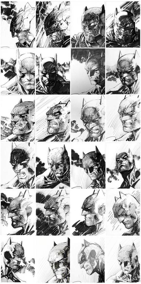 580x1168 Super Rare Dark Knight Iii Jim Lee 5k 15000 Original Cover - Jim Lee Batman Sketch