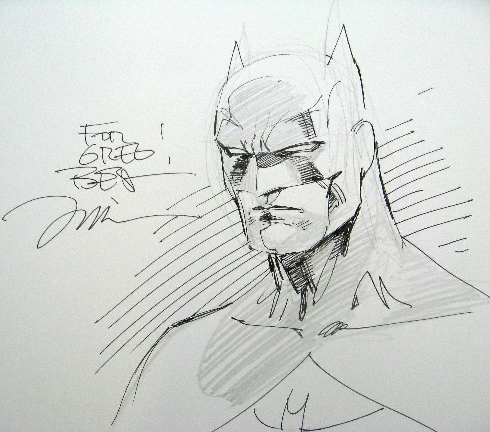 1629x1436 Batman - Jim Lee Batman Sketch