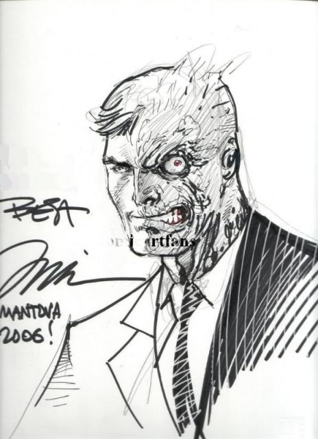 464x639 Sketch Jim Lee X3 About Faces - Jim Lee Sketch