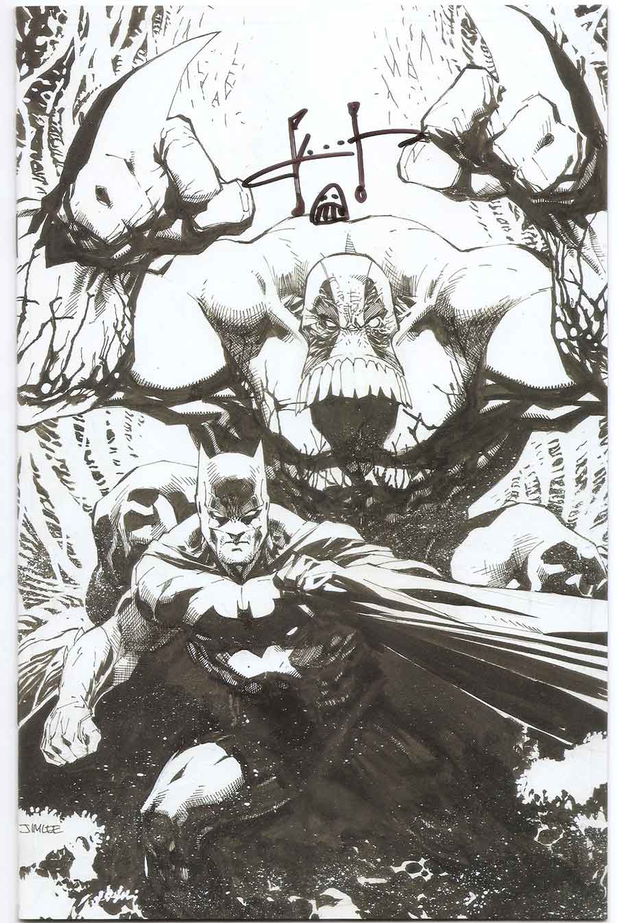 900x1347 Batman The Maxx Arkham Dreams - Jim Lee Sketch