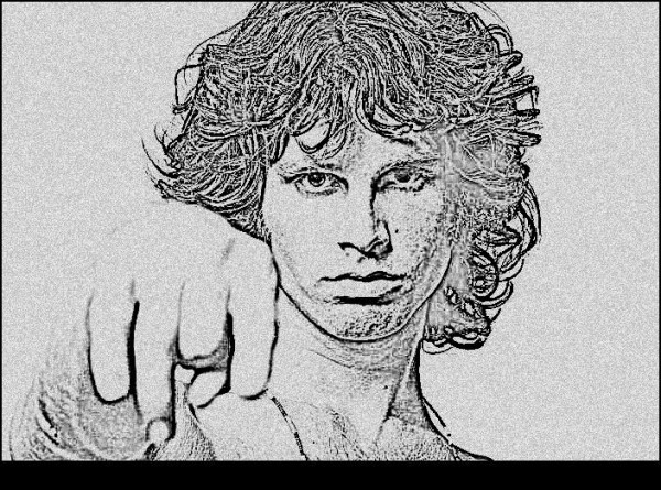 600x445 Jim Morrison Sketch! Touchtalent - Jim Morrison Sketch