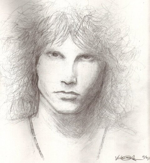 479x519 Jim Morrison By Englehart - Jim Morrison Sketch