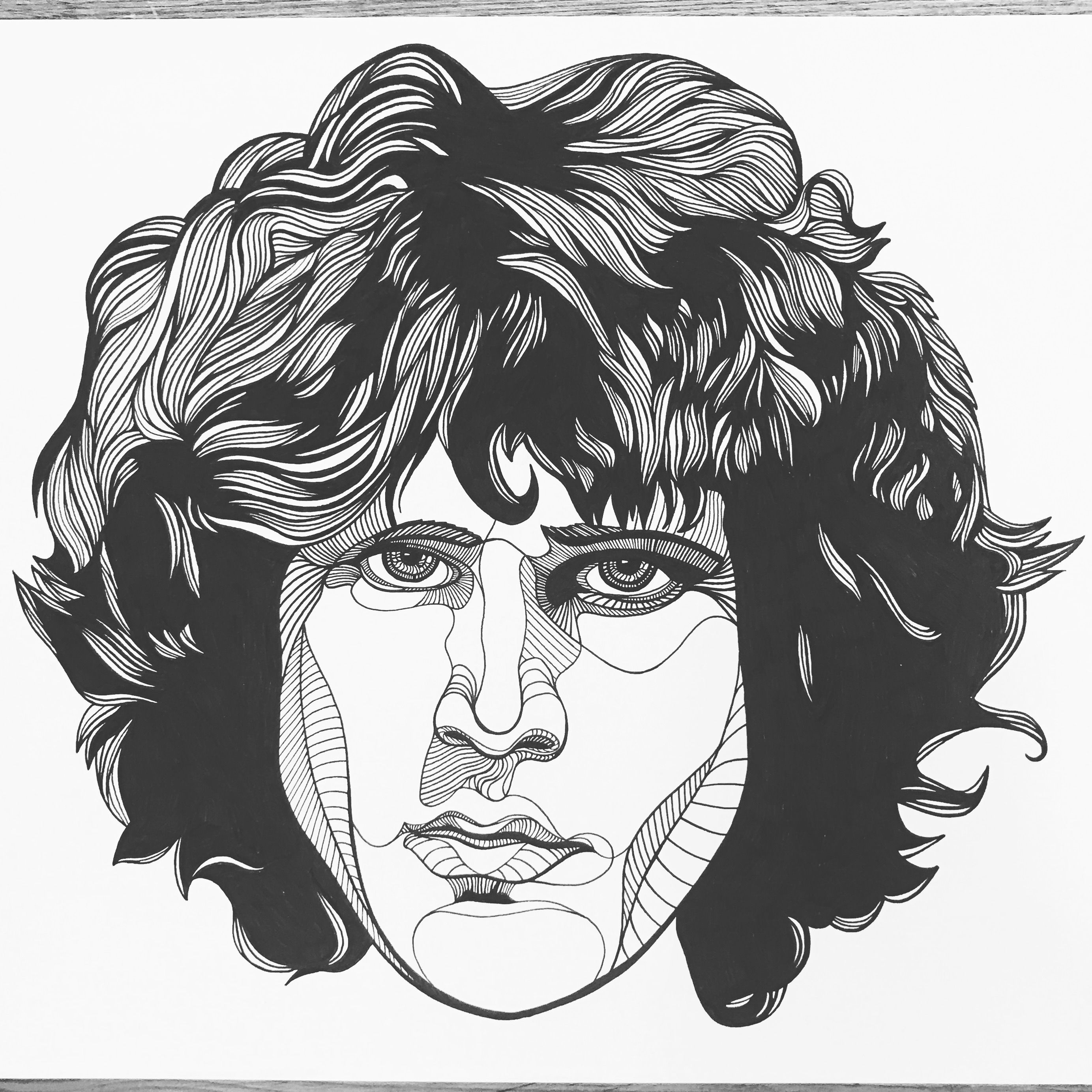 Jim Morrison Sketch at Explore collection of Jim