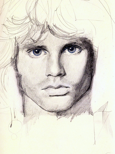 400x536 Jim Morrison Sketch By Excentric - Jim Morrison Sketch