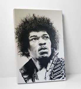 275x300 Jimi Hendrix Portrait Sketch Iconic Wall Art Canvas Print Picture - Jimi Hendrix Sketch