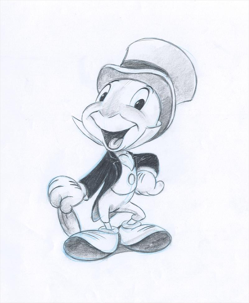 800x974 6 Walt Disney Classics Collection Jiminy - Jiminy Cricket Sketch