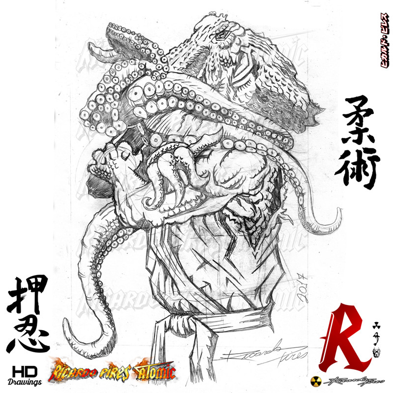 800x800 Artstation - Jiu Jitsu Sketch