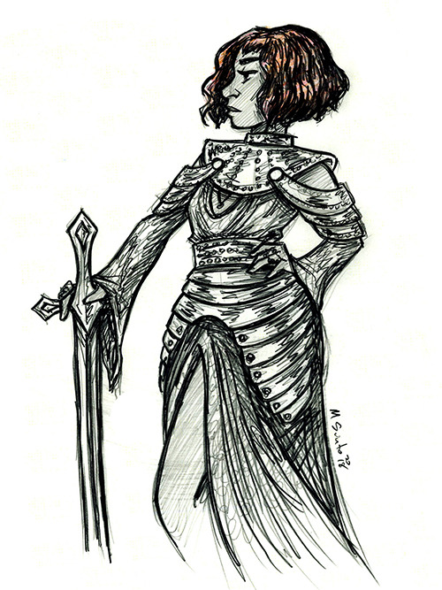 500x667 Joan Of Arc Sketch By Msciuto - Joan Of Arc Sketch