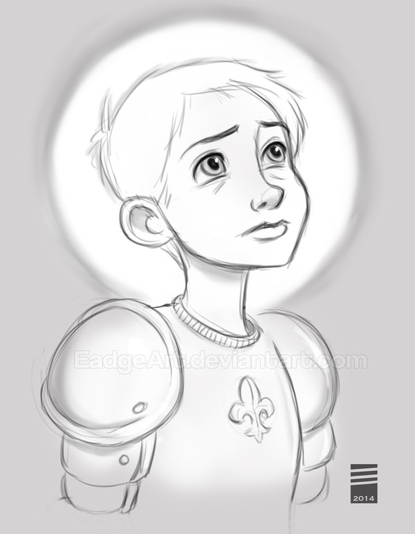 600x771 Sketch Dailies - Joan Of Arc Sketch