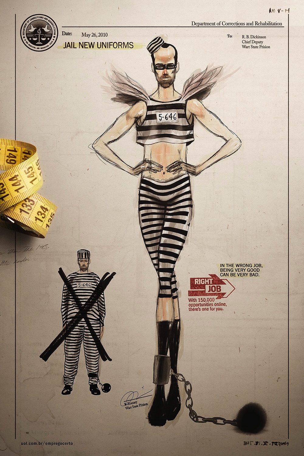 1000x1500 Right Job Sketch, Uniform, Medication - Job Sketch