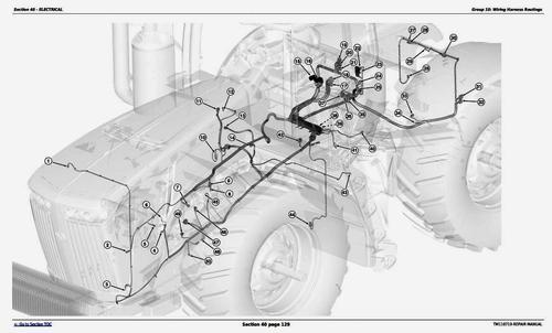 500x302 John Deere 9360r, 9410r, 9460r, 9510r, 9560r Articulated Tractors S - John Deere Sketch