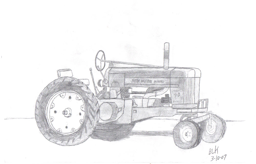 1000x643 John Deere Art Americana - John Deere Sketch