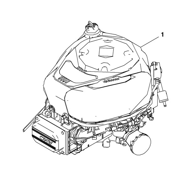 600x600 John Deere Complete Gasoline Engine - John Deere Sketch