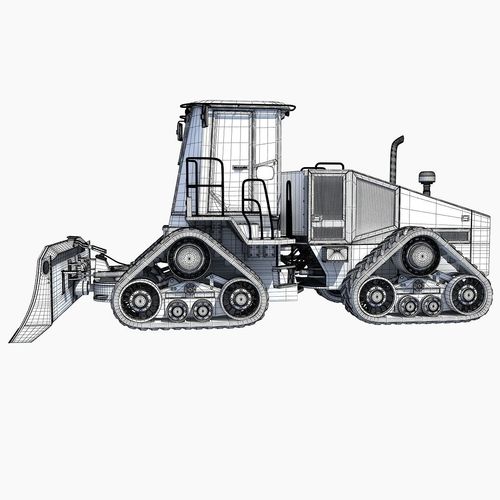 500x500 John Deere High Speed Dozer 3d Cgtrader - John Deere Sketch