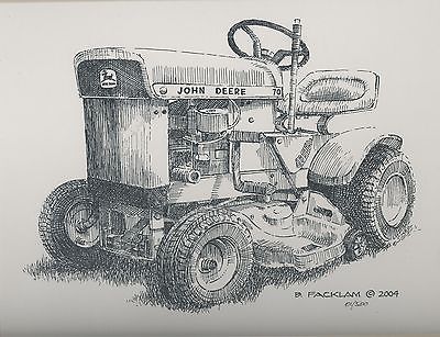 400x307 Posters, Prints Amp Paintings, John Deere, Agriculture, Advertising - John Deere Tractor Sketch