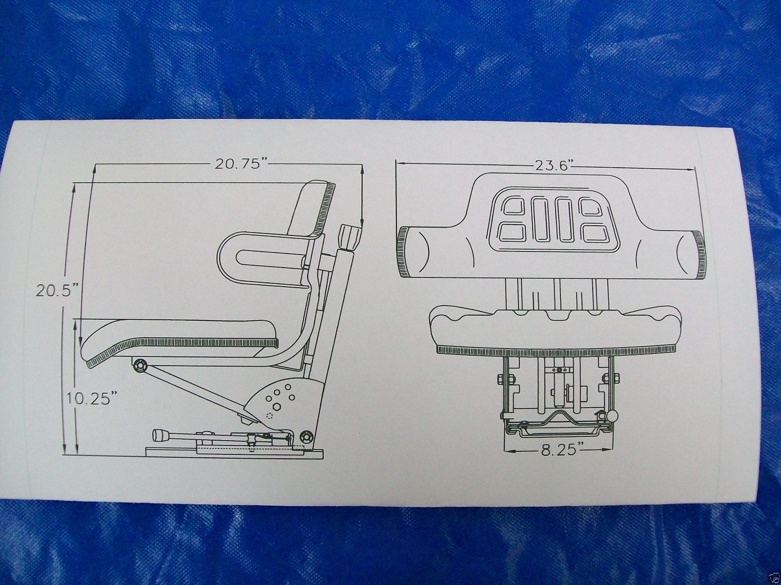 1600x1200 Suspension Seat John Deere Tractor Yellow 1020, 1530, 2020, 2030 - John Deere Tractor Sketch