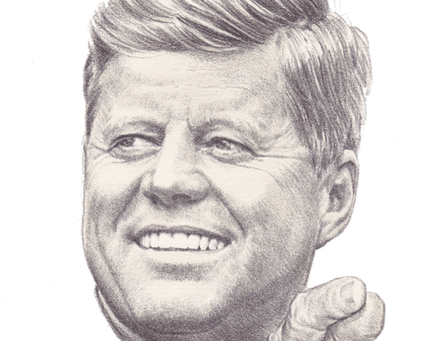 John F Kennedy Sketch