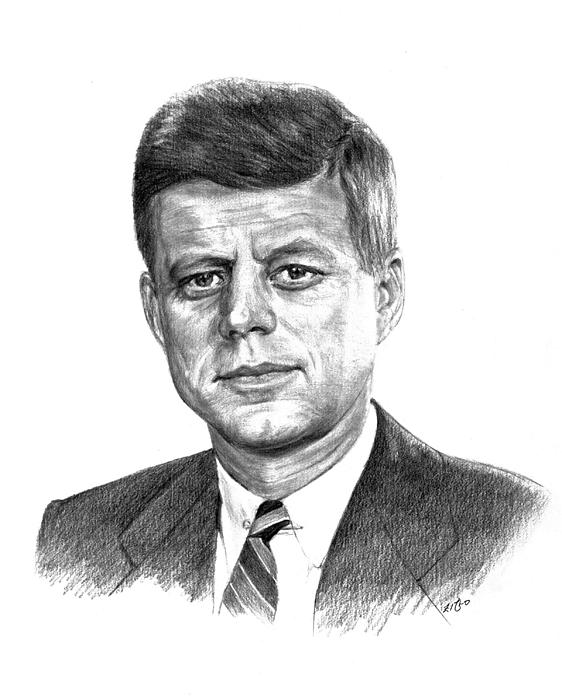 562x700 John F Kennedy Photo Drawing Drawing Skill - John F Kennedy Sketch