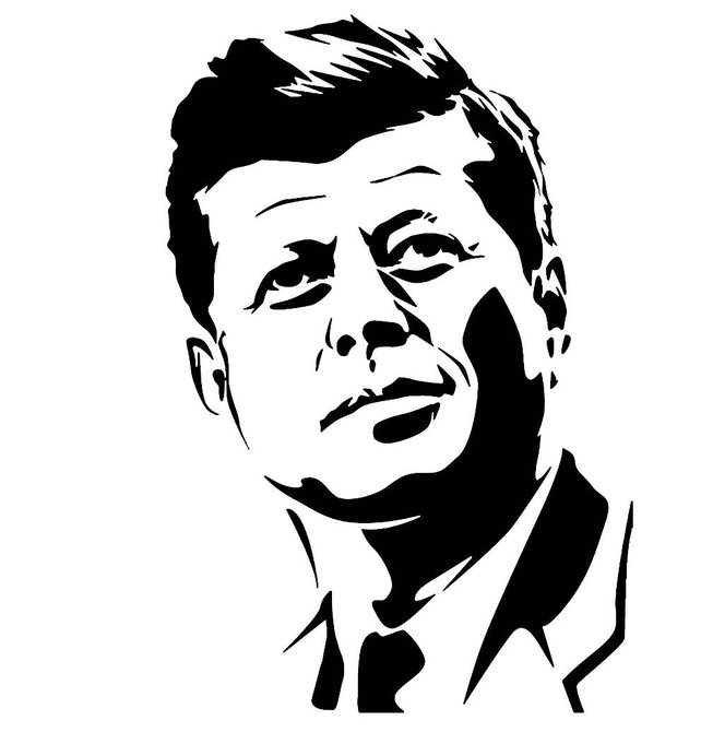642x670 Stencil Cutting Files John F. Kennedy Former Us President Svg Etsy - John F Kennedy Sketch