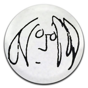 300x300 John Lennon Drawing Sketch Beatles Hippie 25mm 1 Inch D Pin - John Lennon Sketch
