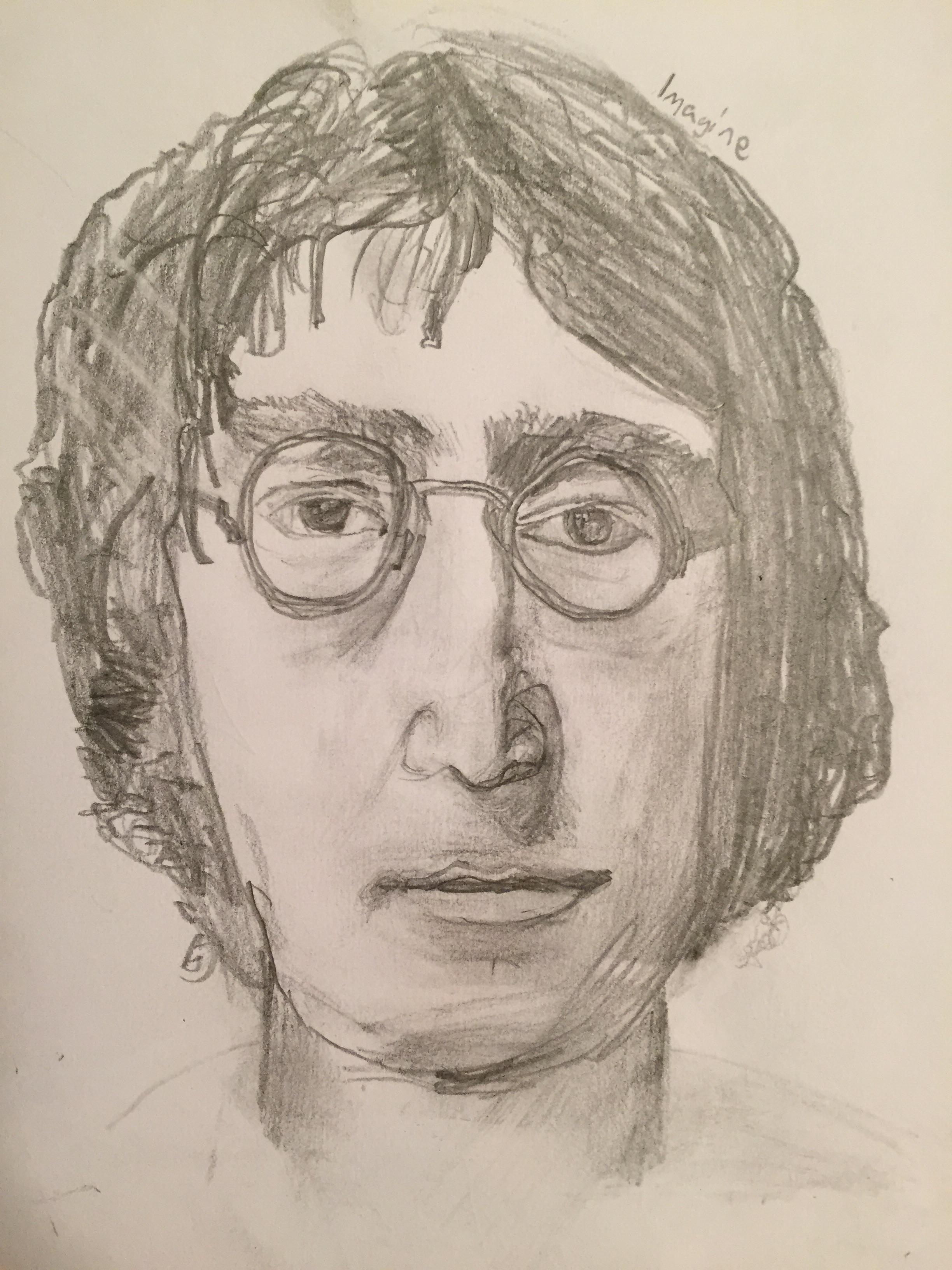 John Lennon Sketch at Explore collection of John