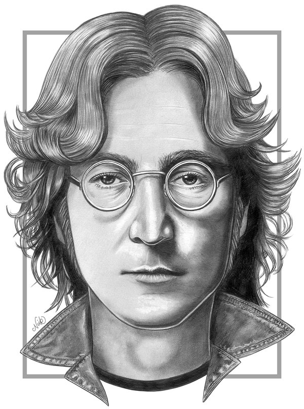 600x808 John Lennon Sketch By Nickspencil - John Lennon Sketch
