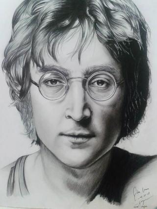 John Lennon Sketch at PaintingValley.com | Explore collection of John ...