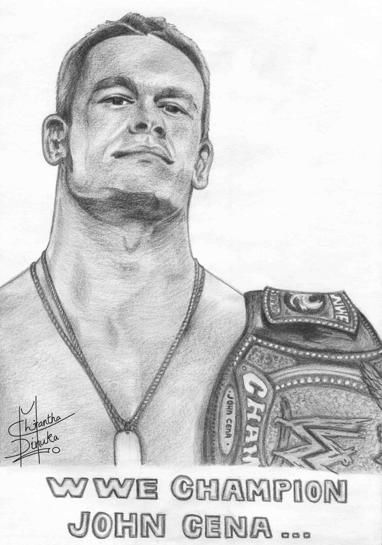 749x1066 John Cena Drawing, Pencil, Sketch, Colorful, Realistic Art Images - John Sketch
