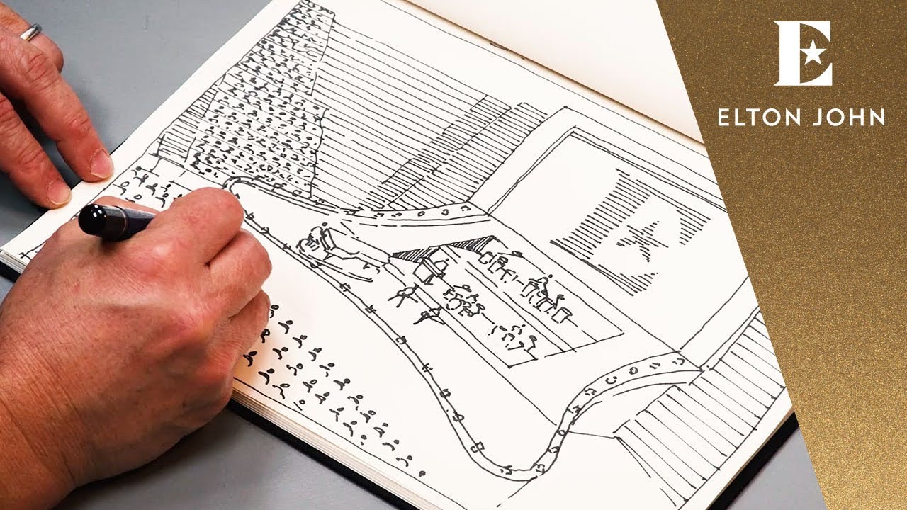 1280x720 Elton John - John Sketch