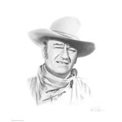 400x400 John Wayne - John Wayne Sketch