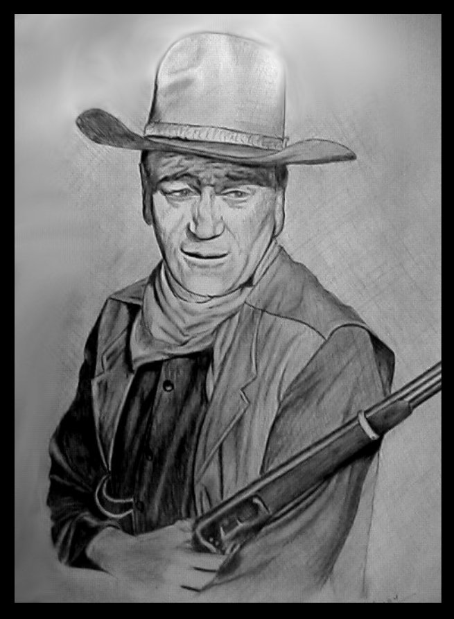 John Wayne Sketch at PaintingValley.com | Explore collection of John ...