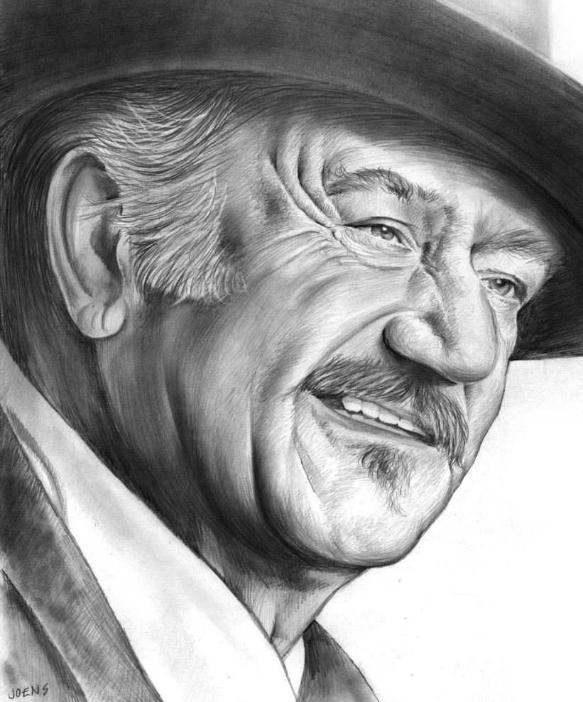 821x989 Sketch Of The Day John Wayne - John Wayne Sketch