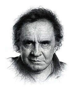 240x300 Johnny Cash Drawings Fine Art America - Johnny Cash Sketch