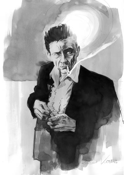 427x600 Johnny Cash I See A Darkness Institute Of Contemporary Arts - Johnny Cash Sketch