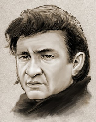 315x400 Sketch Of The Day Johnny Cash - Johnny Cash Sketch