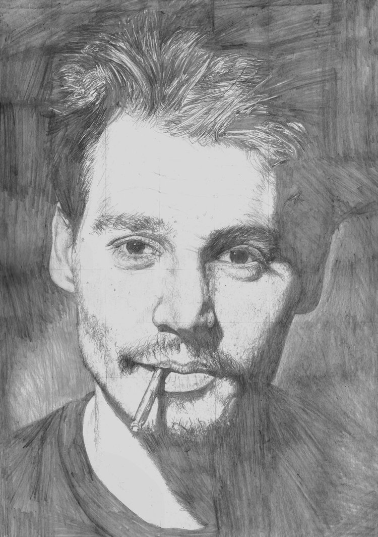 750x1064 Johnny Depp Sketch By Yankeestyle94 - Johnny Depp Sketch