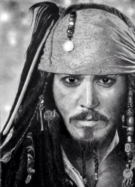 470x652 Amazing Drawings On Twitter Most Life Like Sketch Of Johnny Depp - Johnny Depp Sketch