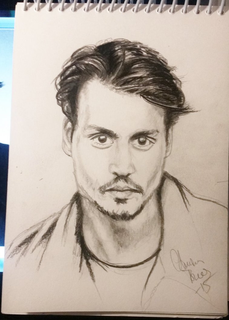 757x1056 Johnny Depp Sketch By Tonez1 - Johnny Depp Sketch