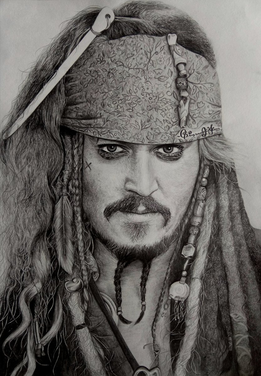 Johnny Depp Sketch at PaintingValley.com | Explore collection of Johnny ...