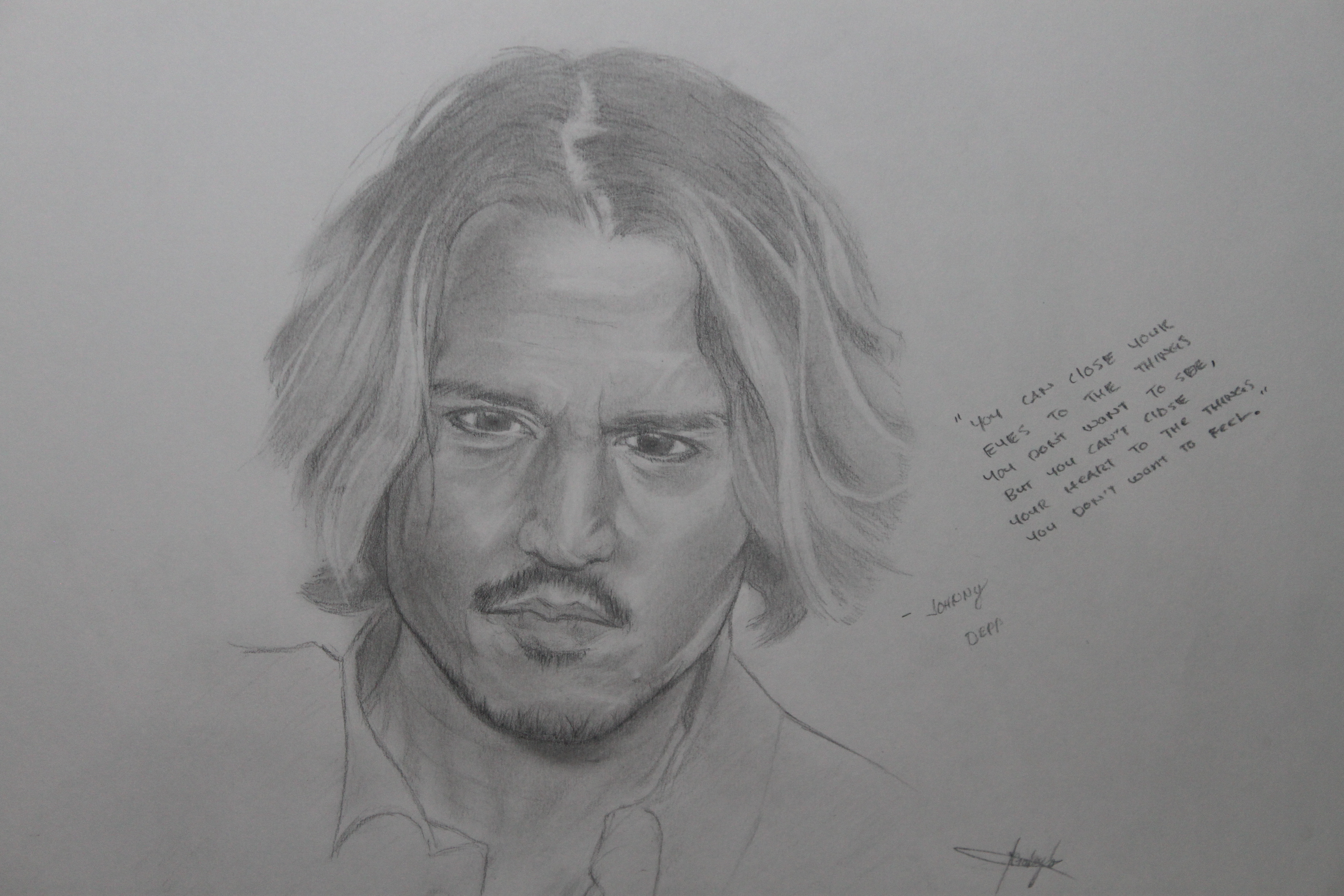 4752x3168 Sketch Johnny Depp ~carl Galoyo~ - Johnny Depp Sketch