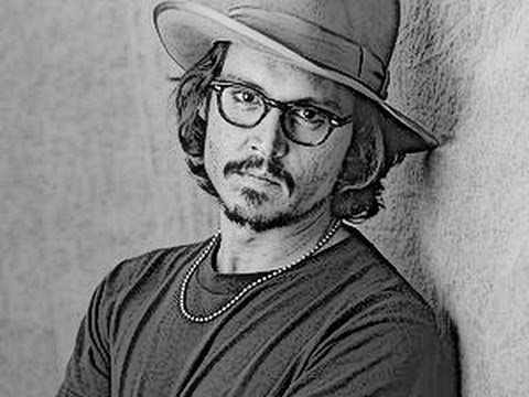 480x360 How To Draw Johnny Depp (Easy Tutorial) Step By Step Guide [Must - Johnny Depp Sketch