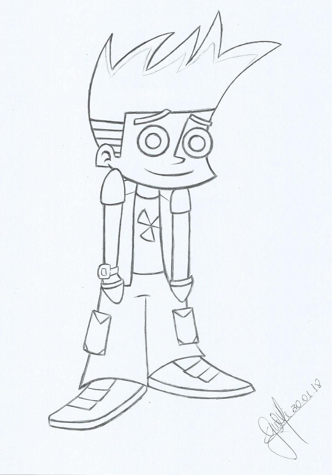 1151x1646 Johnny Test Desenhando ^^ - Johnny Test Sketch