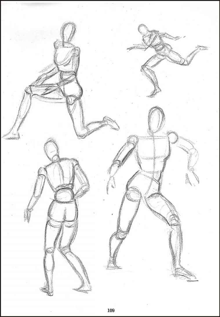 759x1096 Using A Manikin For The Study Of Anatomy - Joint Sketch