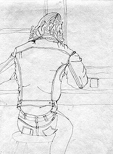 220x301 Blind Contour Drawing - Joint Sketch