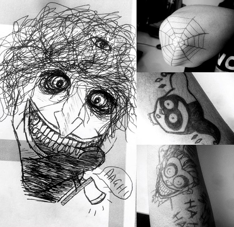 750x727 Artstation - Joker And Harley Quinn Sketches