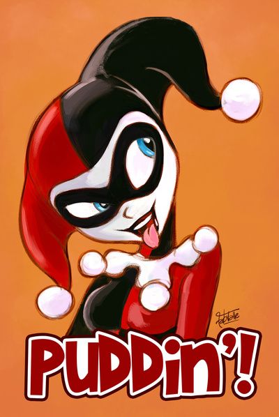 400x598 Cute Harley Quinn Sketch Art Print! Using This As The Base For My - Joker And Harley Quinn Sketches