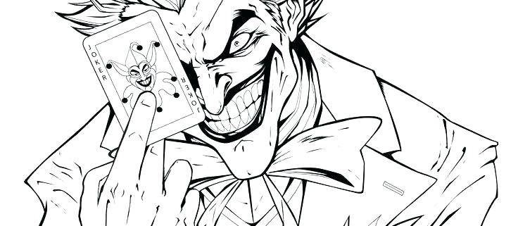 736x321 Joker Drawing Cartoon - Joker Cartoon Sketch