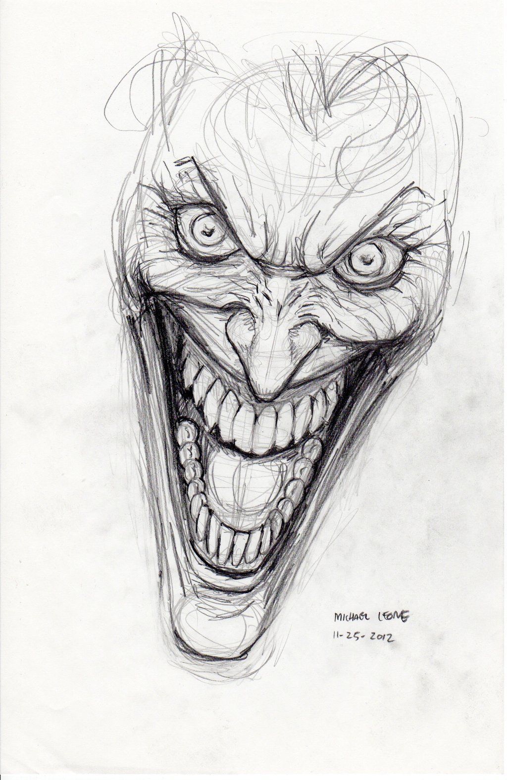 1024x1576 Joker Drawings Joker Drawing Pictures Batman - Joker Cartoon Sketch